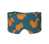 Cute Squirrel Animal Pattern, Full Eye Covers Light Blocking Eye Mask Sleep Eye and Ear Muffs