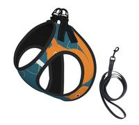 Cute Squirrel Animal Pattern,Pet Harness,Adjustable Reflective Dog Harness,Pet Leash Vest,S