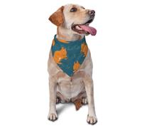 Cute Squirrel Animal PatternDog Bandanas Cat Puppy Scarfs Washable Pet Handkerchief