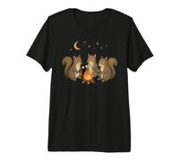 Cute Squirrel Campfire Camping Premium T-Shirt