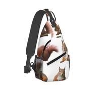 Cute Squirrel Chest Bag, Lightweight Straps, Sturdy And Durable, Suitable For Most People