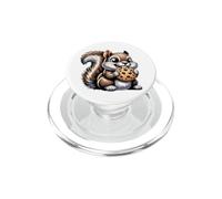 Cute Squirrel Cookie Dessert Illustration PopSockets PopGrip for MagSafe