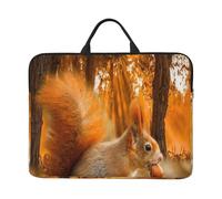 Cute Squirrel Eating Nuts, 14 Inch Laptop Sleeve, Notebook Bag Laptop Case Sleeve Briefcase with Handle