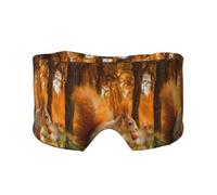 Cute Squirrel Eating Nuts, Full Eye Covers Light Blocking Eye Mask Sleep Eye and Ear Muffs