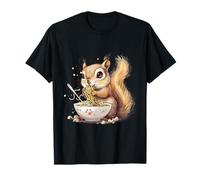 Cute Squirrel Eating Ramen Anime Kawaii Japanese Noodles T-Shirt