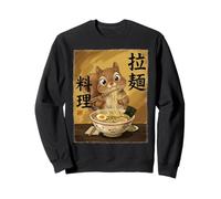 Cute Squirrel Eating Ramen Noodles Japan Kawaii Squirrels Sweatshirt