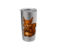Cute Squirrel - Heart Gesture Adorable Animal Design Stainless Steel Insulated Tumbler