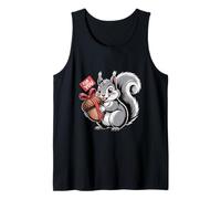 Cute Squirrel Holding Acorn with Bow for You Tank Top
