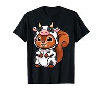 Cute Squirrel in Cow Costume Kawaii Animal T-Shirt
