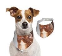 Cute Squirrel In Snow Printed,Dog Bandanas Cotton Pet Scarf Adjustable Bibs for Pet,S