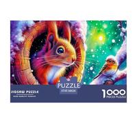 Cute Squirrel Jigsaw Puzzles for Adults 1000 Educational Games Cute Little Animals Colourful,Fun,Challenging And Brainteasing Fun Present & Activity for Home38x26cm/1000pcs