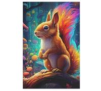 Cute Squirrel Jigsaw Wooden Puzzles for Adults 1000 Piece Puzzle Challenging Game Toys Birthday Gift for Adults Kids Boys Girls （78×53cm）