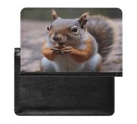 Cute Squirrel Passport Holder Vaccine Card Holder Travel Document Organizer Credit Card Organizer for Women/Men