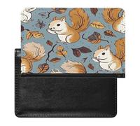 Cute Squirrel Passport Holder Vaccine Card Holder Travel Document Organizer Credit Card Organizer for Women/Men