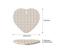 Cute Squirrel Print Festive Ceramic Star Heart Shaped Home Christmas Tree Hanging Xmas Decor Pendants