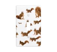 Cute Squirrel Print Light Switch Cover Plate,Toggle Wall Plate Cover,Standard Size 11.4 x 7 cm