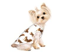 Cute Squirrel Print Pet T-Shirt Sleeveless Tank Top Fashion Gear Daily Wear Walking Playing Traveling