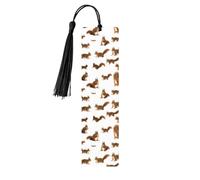 Cute Squirrel Print Wooden Bookmark with Tassel for Reading, Perfect Gift for Book Lovers