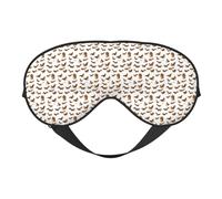 Cute Squirrel Printing Versatile Sleep Eye Cover Soft Eye Mask Reversible for Meditation & Travel Eye Mask Unisex