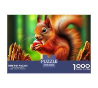 Cute Squirrel Puzzles 1000 Pieces for Adults Beautiful Decoration Puzzle Cute Little Animals Colourful,Fun,Challenging And Brainteasing Adults Jigsaw Puzzle Gifts for Men38x26cm/1000pcs