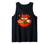 Cute Squirrel Ramen Noodle Bowl Tank Top