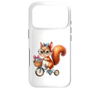 Cute Squirrel Riding Bike Delivering Presents Case for iPhone 17 Pro