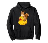 Cute Squirrel Rubber Duck Pullover Hoodie