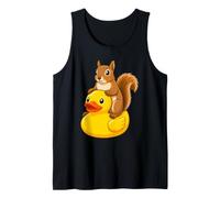 Cute Squirrel Rubber Duck Tank Top