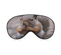 Cute Squirrel Sleep Mask Eye Mask Eye Masks for Sleep Sleep Masks for Women Men Travel Eye Mask Adjustable Sleeping Mask Sleep Mask Blackout Cute Sleep Mask