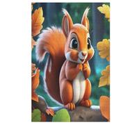Cute Squirrel Wooden Jigsaw Puzzles 1000 Piece Puzzle For Adults. Challenging To Complete But Fun And Humorous Jigsaws （78×53cm）