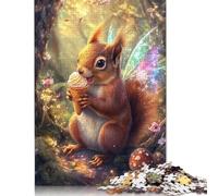 Cute Squirrel Wooden Jigsaw Puzzles for Adults 1000 Piece Puzzles Rectangular Puzzle And Home Decor And Family Game 1000pcs (75x50cm)