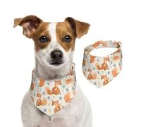 Cute Squirrels Dog Bandanas,Summer Bandanas for Dogs Washable Adjustable Dog Triangle Scarf Bibs Cute Pet Bibs for Medium Large Dogs Puppy and Cats Medium