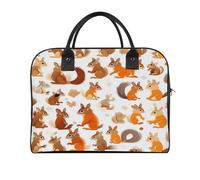 Cute Squirrels Laptop Tote Bag Casual Travel Handbag Multi Pocket Shoulder Bags for Work Travel