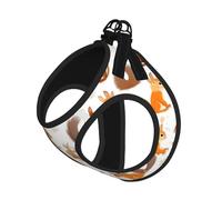 Cute Squirrels Print Dog Harness Adjustable Walk Puppy Harnesses Leash Clips Pet Harnesses Training Pet Vest