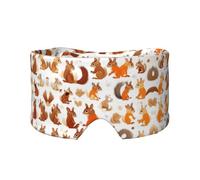 Cute Squirrels Print Eye Shade Cover for Nap Travel Yoga,Eye Cover Blindfold Travel Office Nap Airplane