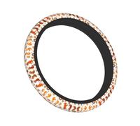 Cute Squirrels Print Steering Wheel Cover Non-Slip Ergonomic Design Decoration Car Interior Accessory