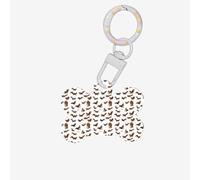 Cute Squirrels Printing 1 Pc Dog Bone Shape Id Tags Double Sided with Key Ring Craft for Pets