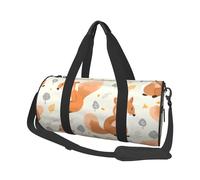 Cute Squirrels Round Travel Duffel Bag - Large Capacity Durable Carry-On Bag for Vacation, Gym, Short Trips