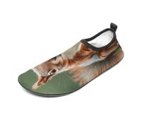 Cute Squirrels Water Shoes for Men Women, Lightweight Stretch Swim Shoes with Anti-Slip Rubber Sole, Quick-Dry Aqua Socks for Pool, Beach, Surfing, Style, 5