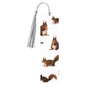 Cute Squirrels Wooden Bookmark Perfect Decoration for Bookmarks Lovers Students Reading Book Club