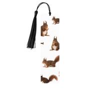 Cute Squirrels Wooden Bookmark Perfect Decoration for Bookmarks Lovers Students Reading Book Club