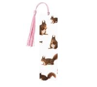 Cute Squirrels Wooden Bookmark Perfect Decoration for Bookmarks Lovers Students Reading Book Club