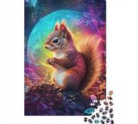 Cute Squirrels Wooden Jigsaw Puzzles for Adults 1000 Piece Rectangular Puzzle for Adults Game 1000pcs (75x50cm)