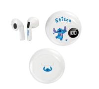 Cute Sstitch Wireless Earbuds with LED Display, Bluetooth In Ear Headphones for Kids - Comfortable Earphones with Hi-Fi Sound, Deep Bass, and Long Battery Life