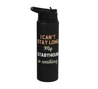 Cute Stabyhoun Stabijhoun Breed Owner Love Puppy Stainless Steel Insulated Water Bottle