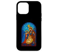 Cute Stained Glass Nativity Christianity Christmas Case for iPhone 12 mini