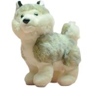 Cute Standing Husky Puppy Plush Toy Soft Stuffed Dog Realistic Siberian for Kids Collectors Gift