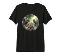 Cute Star Bird Watcher Spring Songbird Birds Premium T-Shirt