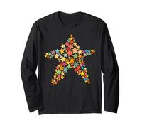 Cute Star Colorful Graphic Starfish Lovely Little Stars Kids Long Sleeve T-Shirt