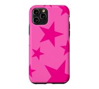 Cute Star Stars Shapes Pink Stars on Light Pink Background Case for iPhone 11 Pro